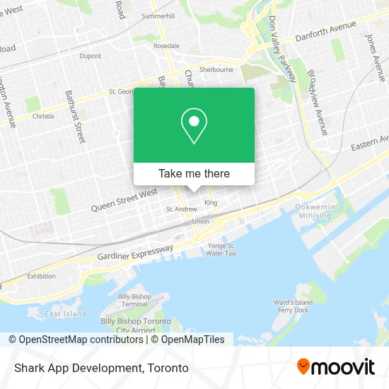 Shark App Development map