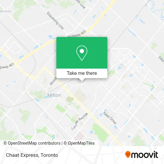 Chaat Express map