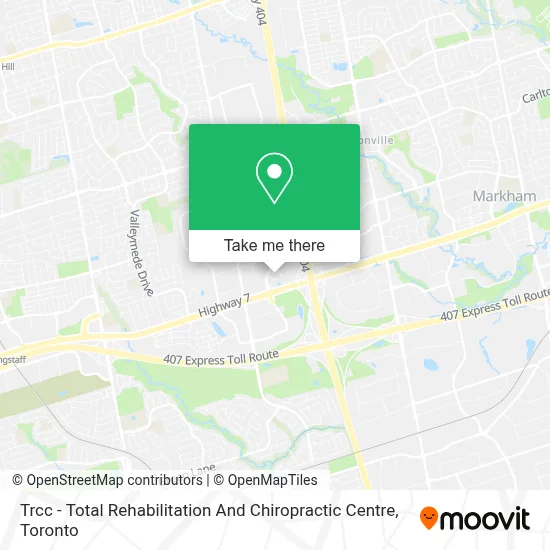 Trcc - Total Rehabilitation And Chiropractic Centre map