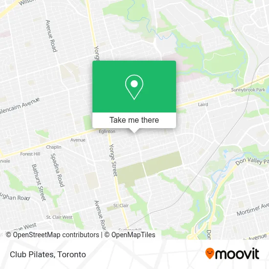 Club Pilates map