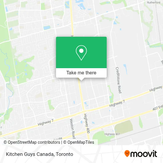 Kitchen Guys Canada map