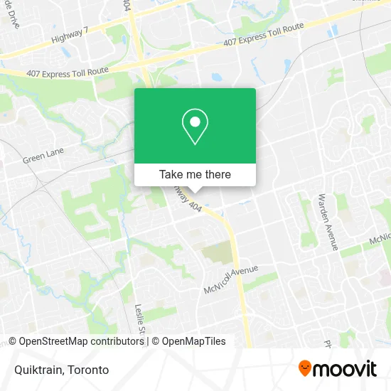 Quiktrain map
