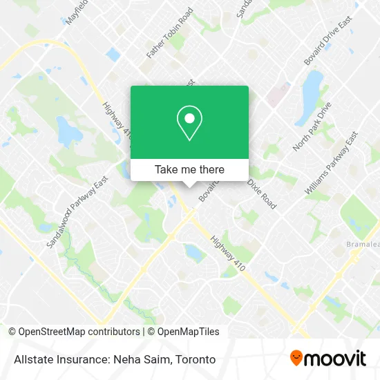 Allstate Insurance: Neha Saim map