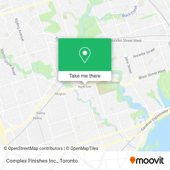 Complex Finishes Inc. map
