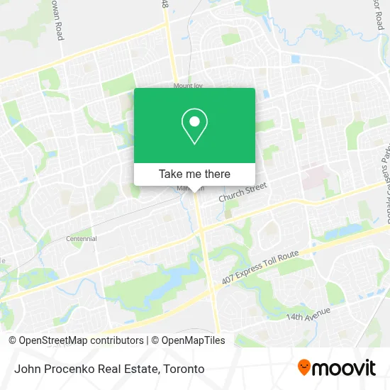John Procenko Real Estate map