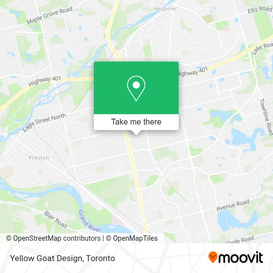 Yellow Goat Design map