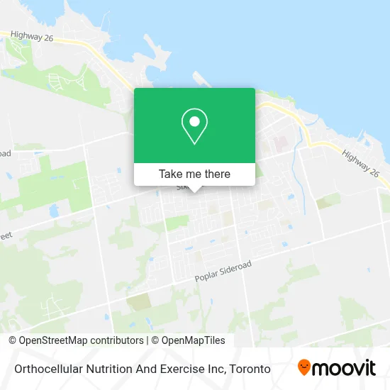Orthocellular Nutrition And Exercise Inc map