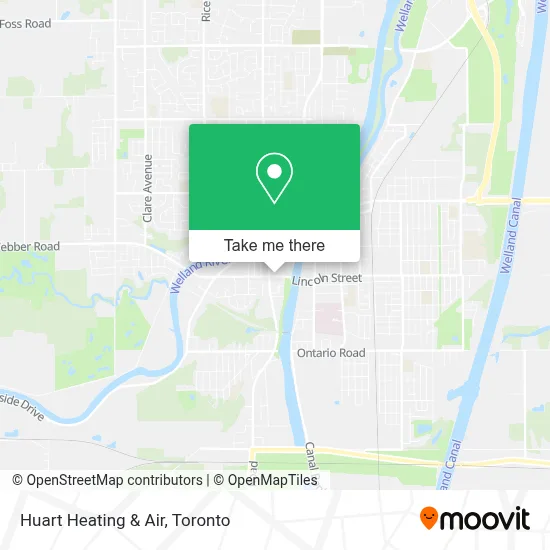 Huart Heating & Air map