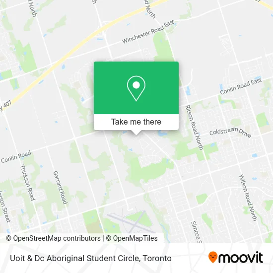 Uoit & Dc Aboriginal Student Circle map