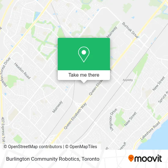 Burlington Community Robotics map