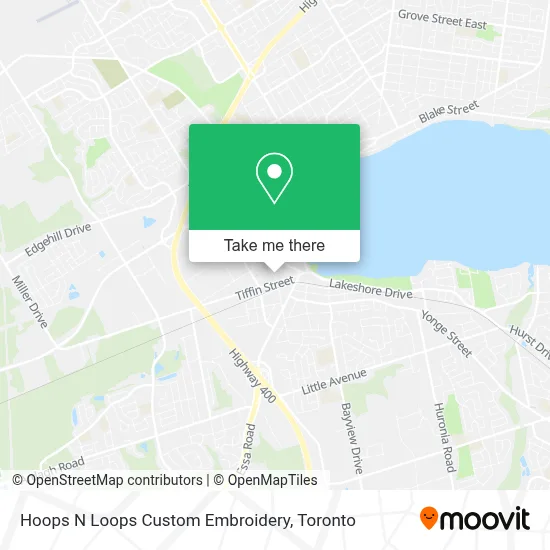 Hoops N Loops Custom Embroidery map