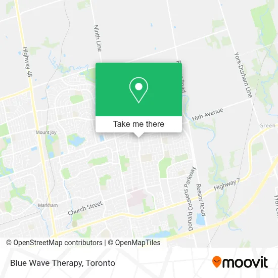 Blue Wave Therapy map