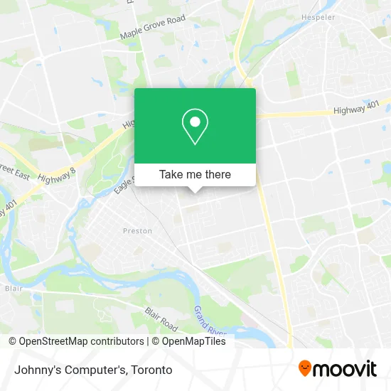 Johnny's Computer's map