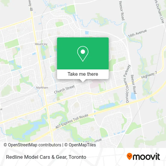 Redline Model Cars & Gear map