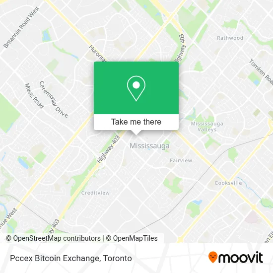 Pccex Bitcoin Exchange map