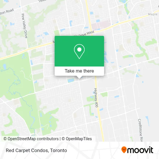 Red Carpet Condos map