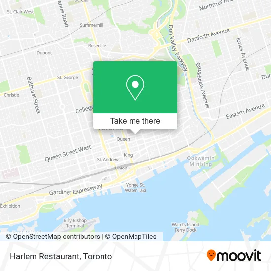 Harlem Restaurant map