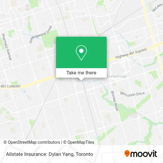 Allstate Insurance: Dylan Yang map