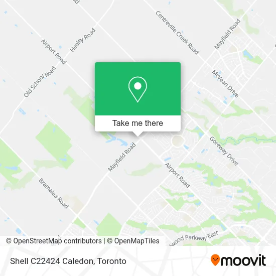 Shell C22424 Caledon map