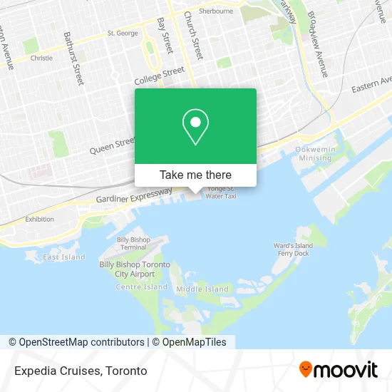 Expedia Cruises map