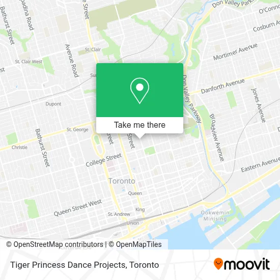 Tiger Princess Dance Projects map