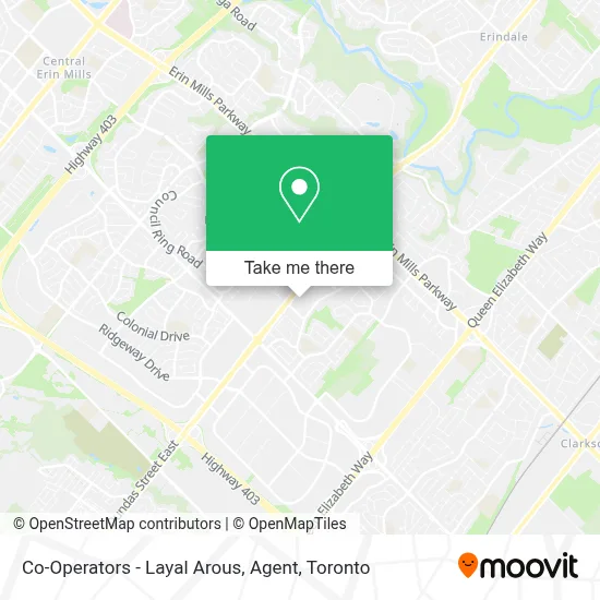 Co-Operators - Layal Arous, Agent map