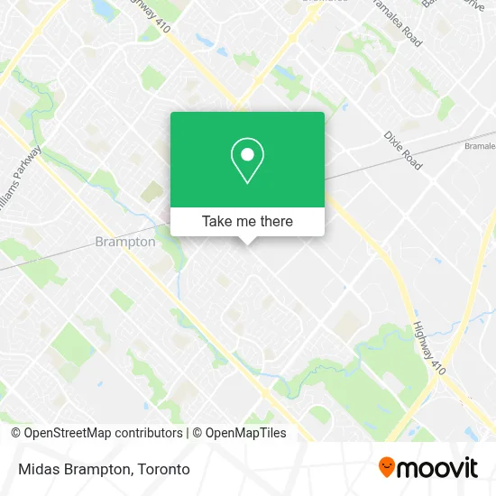 Midas Brampton map