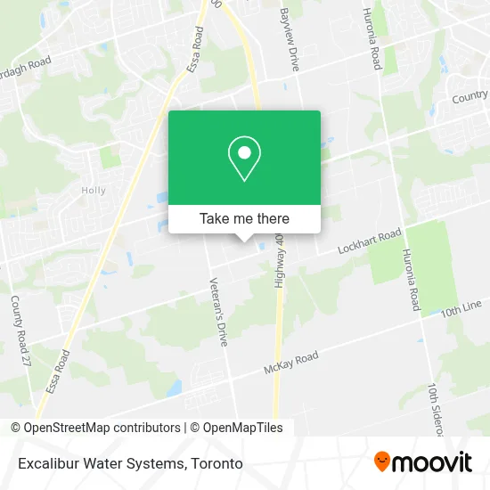 Excalibur Water Systems map