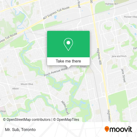 Mr. Sub map