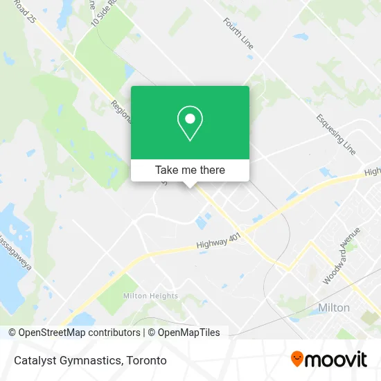 Catalyst Gymnastics map