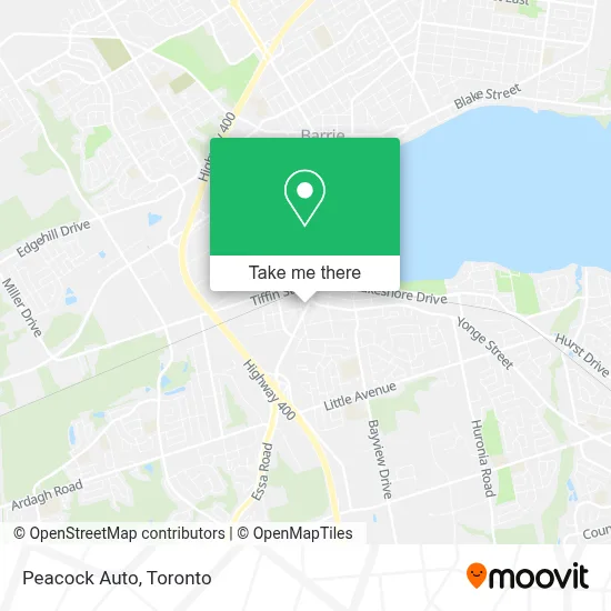 Peacock Auto map