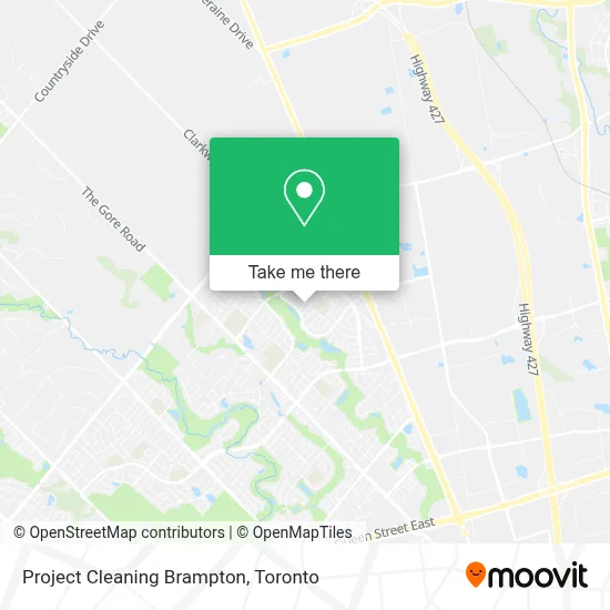 Project Cleaning Brampton map