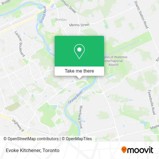 Evoke Kitchener map