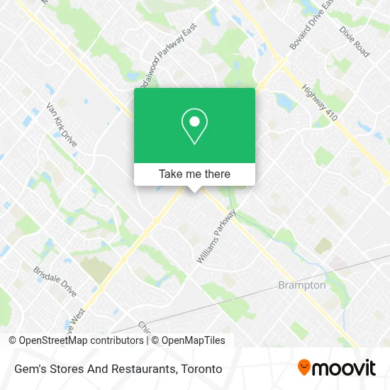 Gem's Stores And Restaurants map
