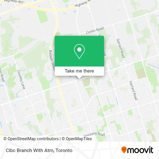Cibc Branch With Atm map