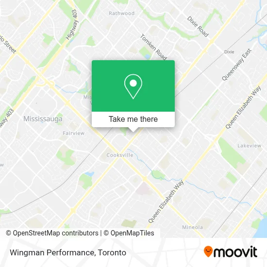 Wingman Performance map