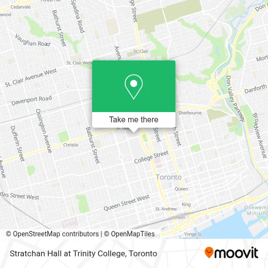 Stratchan Hall at Trinity College map