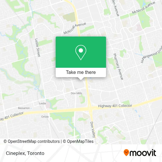 Cineplex map
