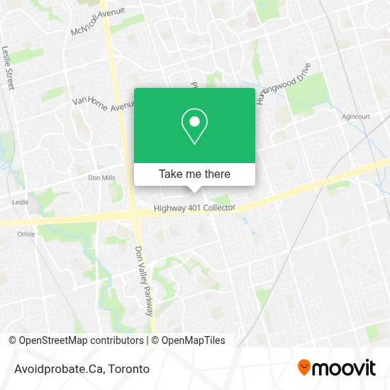 Avoidprobate.Ca map