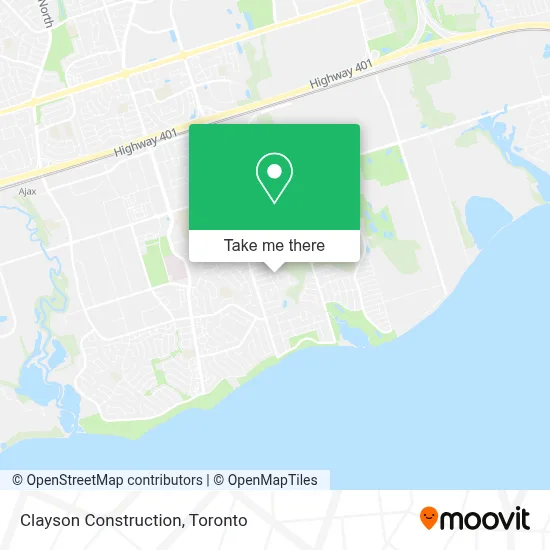Clayson Construction map