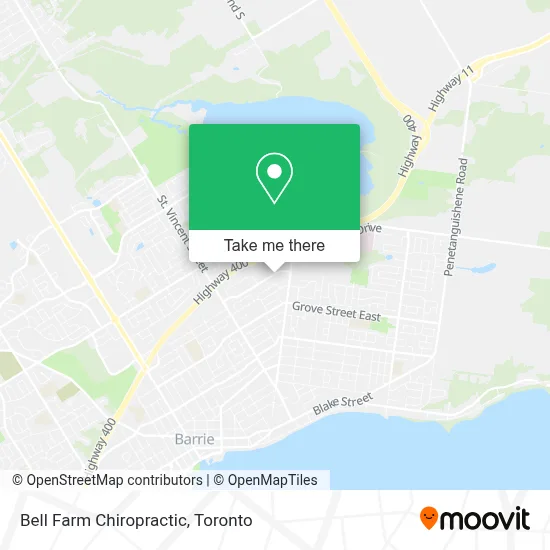 Bell Farm Chiropractic map