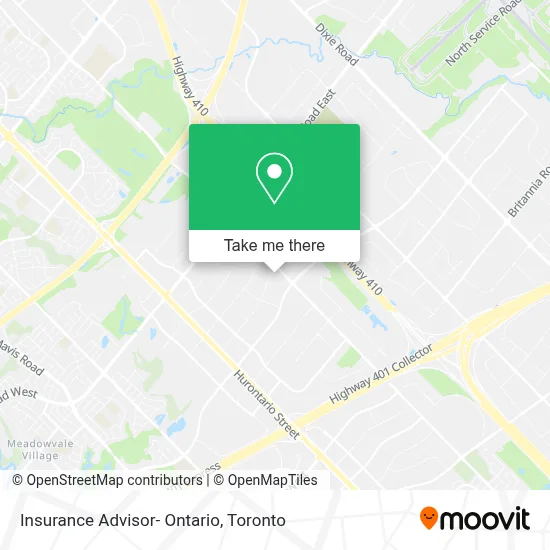 Insurance Advisor- Ontario map