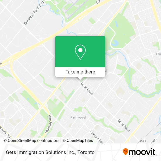 Gets Immigration Solutions Inc. map