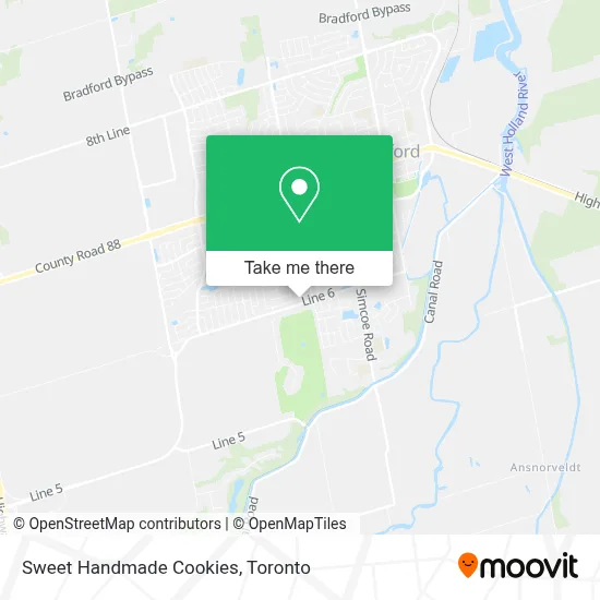 Sweet Handmade Cookies map