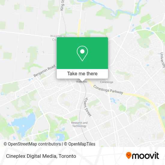 Cineplex Digital Media map