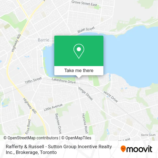 Rafferty & Russell - Sutton Group Incentive Realty Inc., Brokerage map