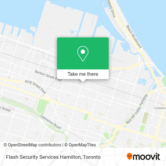 Flash Security Services Hamilton map