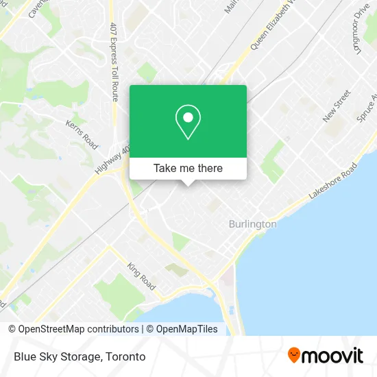 Blue Sky Storage map