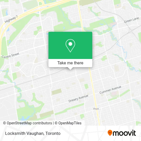 Locksmith Vaughan map