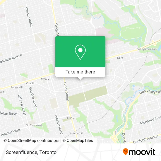 Screenfluence map